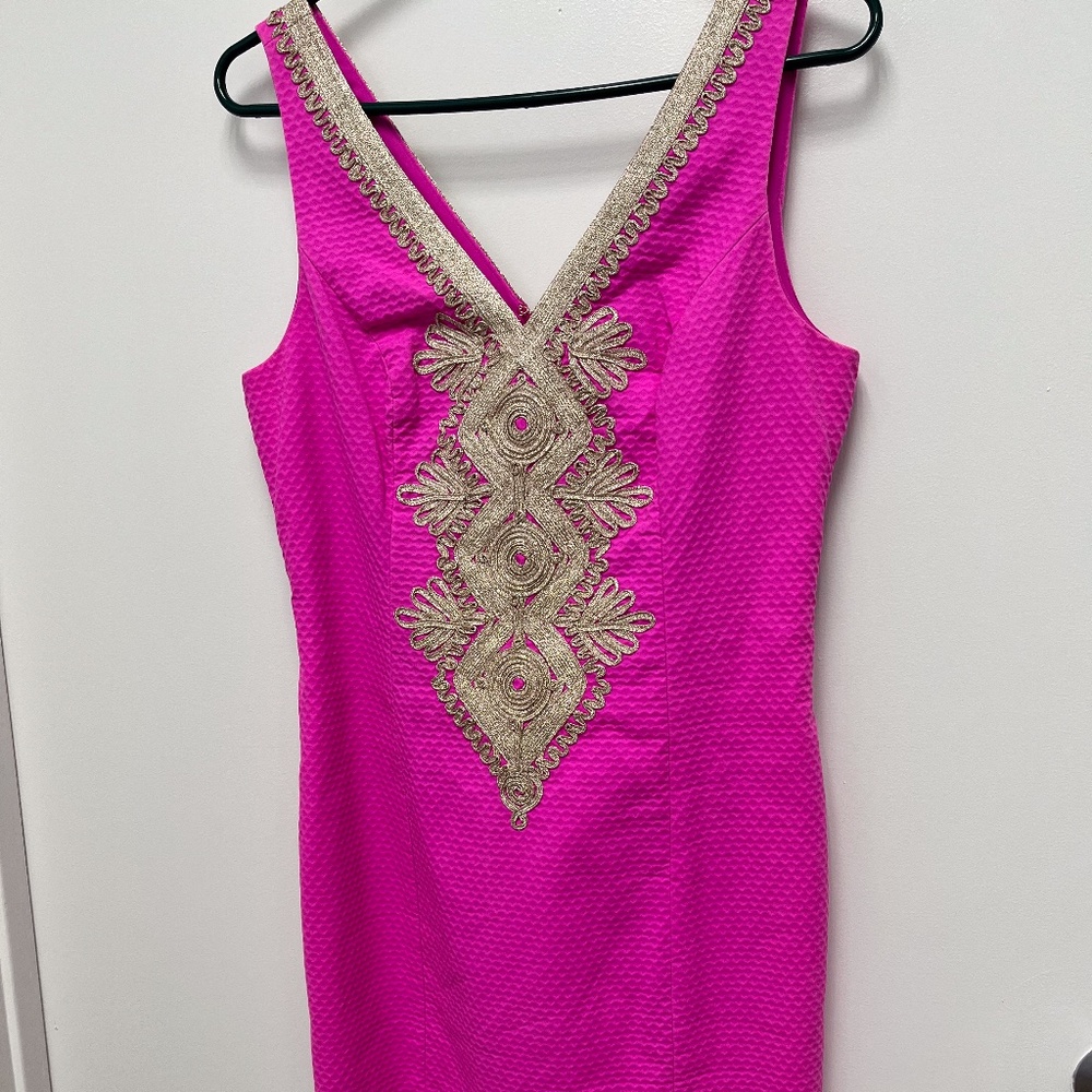 Magenta Lilly Pulitzer Dress - Picture 2 of 4